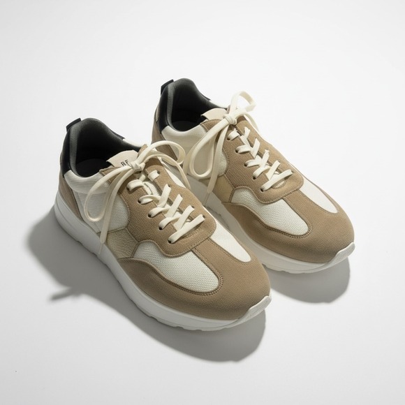 Reiss Evo Runner Lite Sneaker White Men's US 8 EU 41 New - Picture 3 of 6